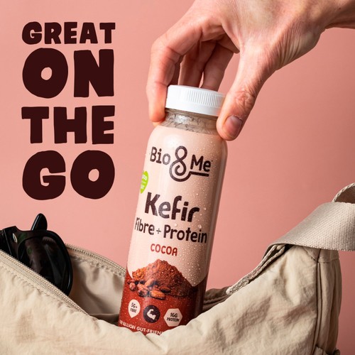 Bio&Me Cocoa Fibre + Protein Kefir Drink