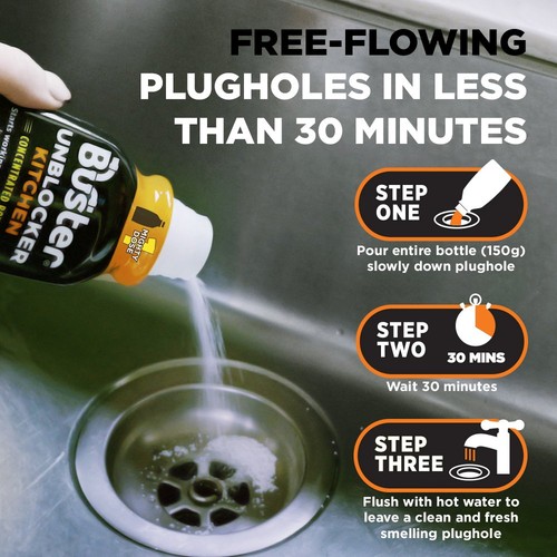 Buster Kitchen Drain Unblocker Mighty 1 Dose