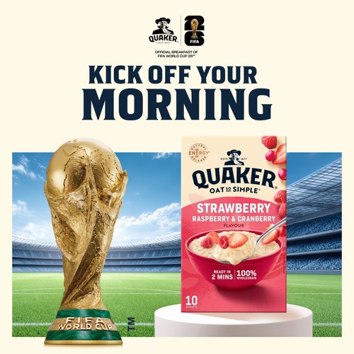 Quaker Oat So Simple Strawberry Raspberry & Cranberry Sachets Cereal