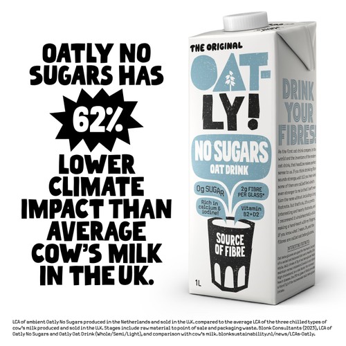 Oatly Oat Drink "No Sugars" Long Life
