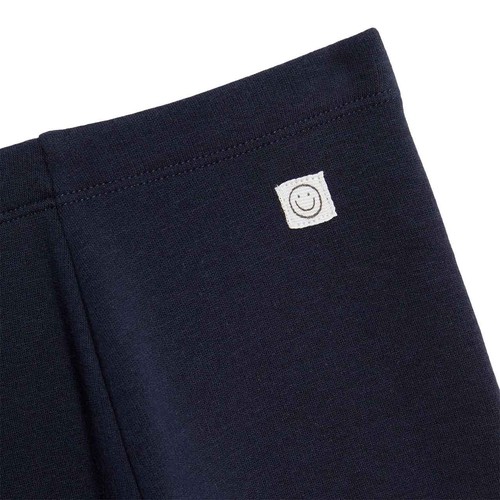 M&S Fleece Back Legging, 0-3 Months, Navy