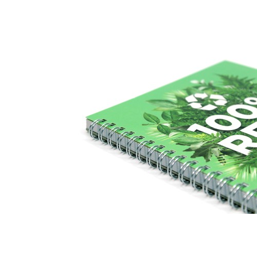 Silvine A5 Twin Wire Recycled Notebook