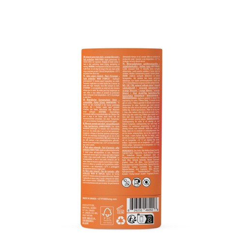 ATTITUDE Sunly - Sunscreen Stick - Orange Blossom- 30 SPF