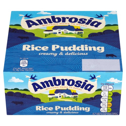 Ambrosia Rice Pudding Dessert Snack Pots