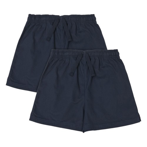 M&S Pure Cotton School Shorts, 9-10 Years, Navy