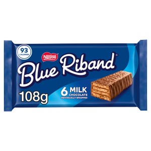 Blue Riband Wafer Biscuit Bar 6 Pack Multipack 108g 