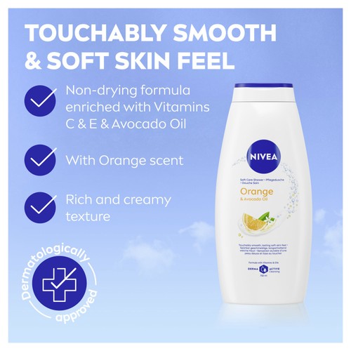 NIVEA Orange & Avocado Oil Shower Cream 