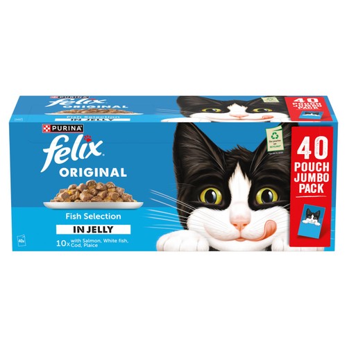 Felix Original Fish Selection in Jelly Wet Cat Food