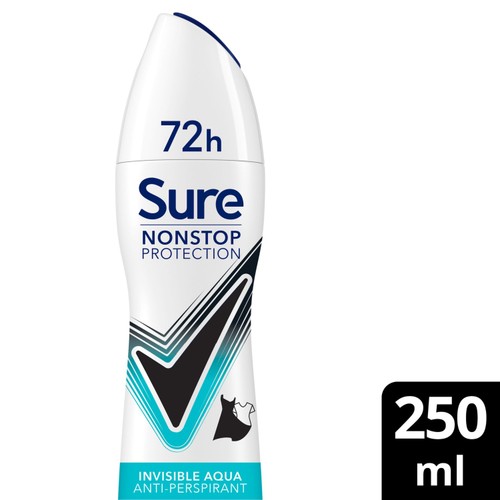 Sure Women 72hr Nonstop Protection Invisible Aqua Antiperspirant Deodorant