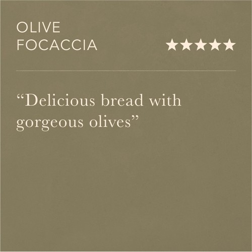 Pasta Evangelists Olive Focaccia