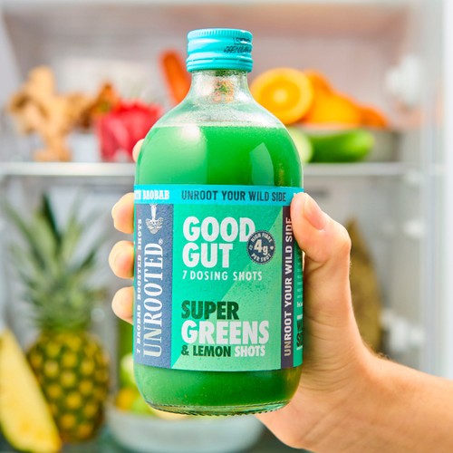 UNROOTED Super Greens, Lemon & Baobab 7x Dosing Shots