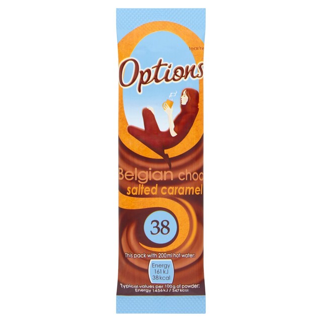 Options Salted Caramel Hot Chocolate Instant Drink Sachet 11g