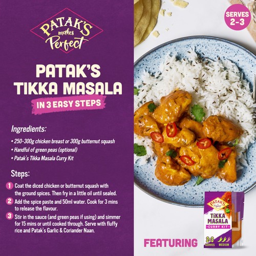 Patak's Tikka Masala Curry Meal Kit