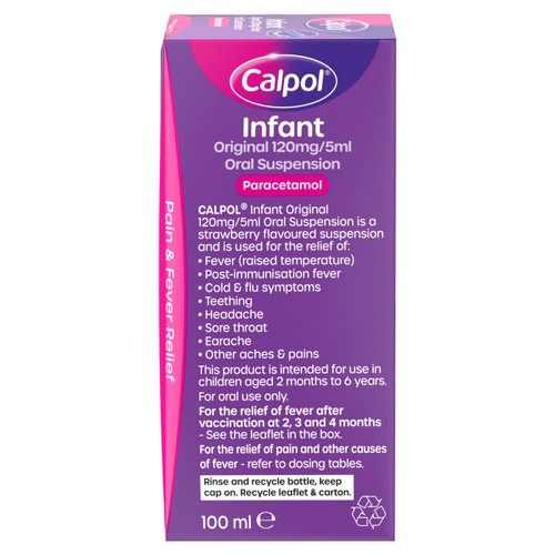 Calpol Infant Oral Suspension Strawberry 2+ Months