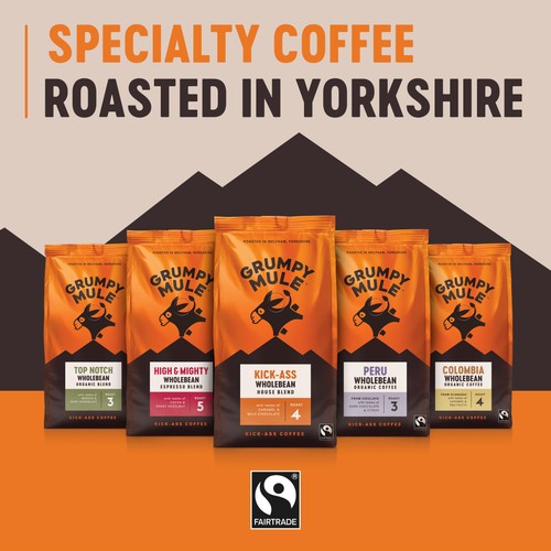 Grumpy Mule Top Notch Organic Blend Coffee Beans