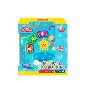 Little Learners Mini Musical Tambourine Blue