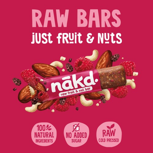 nakd. Berry Delight Fruit & Nut Bars Multipack