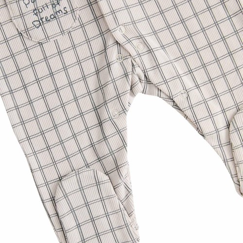 M&S Dollshouse Footed Sleepsuit, 3-6 Months, Light Natural