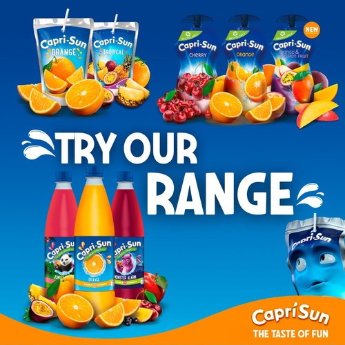 Capri Sun Orange Zero Party Pack Kids Juice Drink