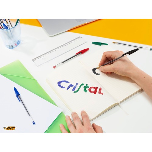 BIC Cristal Original Ballpoint Pens Assorted Box of 4