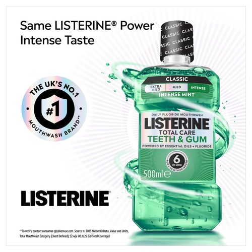 Listerine Total Care Teeth & Gum Intense Mint Classic Mouthwash