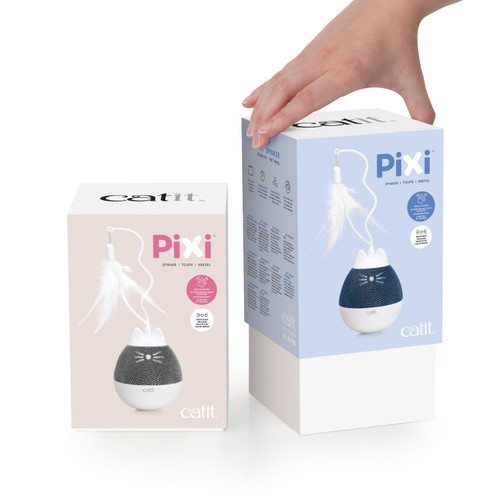 Catit Pixi Spinner Electronic Cat Toy White & Blue