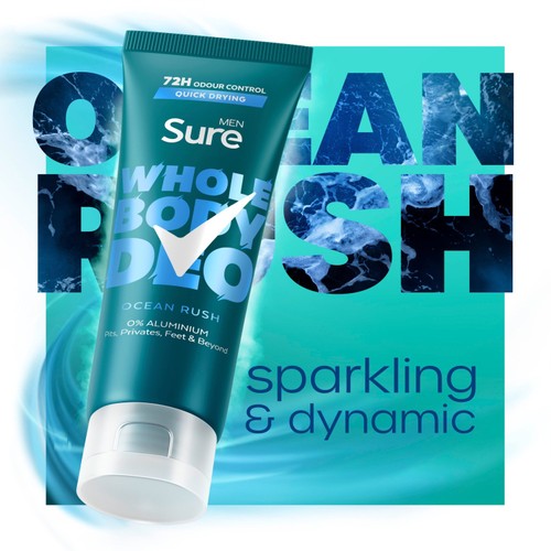 Sure Men Whole Body Ocean Rush Cream Deodorant