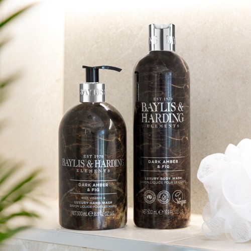 Baylis & Harding Elements Body Wash - Dark Amber & Fig