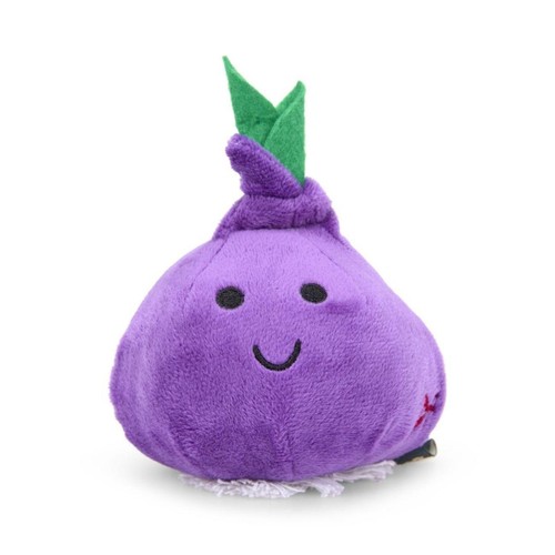 Petface Foodie Faces Red Onion Plush Dog Toy