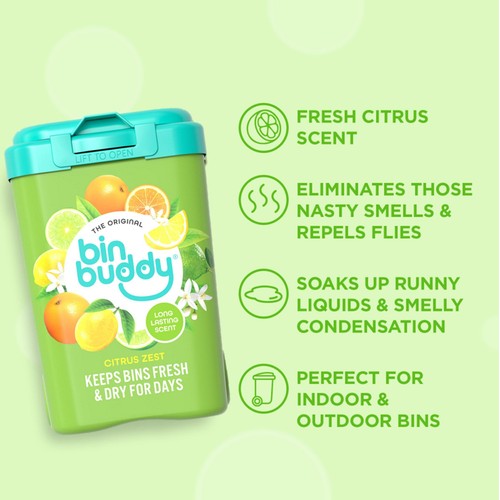 Bin Buddy Original Deodoriser Citrus Zest