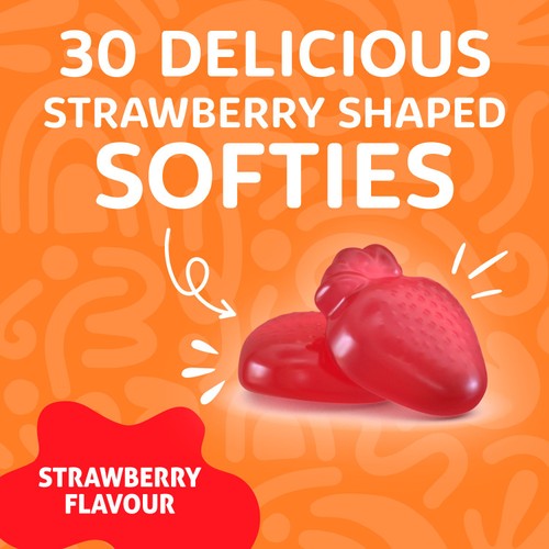Haliborange Kid's Softies Multivitamins Strawberry Gummies 3-12yrs