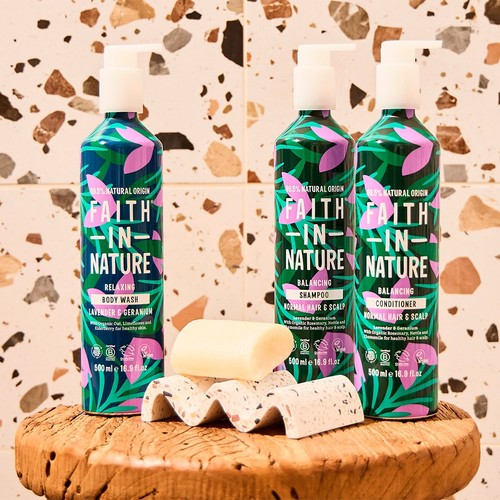 Faith In Nature Lavender & Geranium Shampoo in Aluminium Bottle