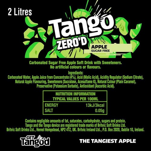 Tango Apple Sugar Free