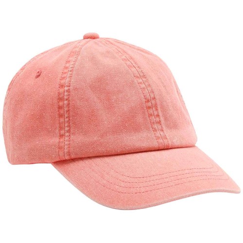 M&S Unisex Pure Cotton Baseball Cap, 3-6 Y, Coral