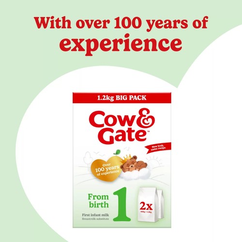 Cow & Gate 1 First Infant Baby Milk Formula Powder from Birth Big Pack