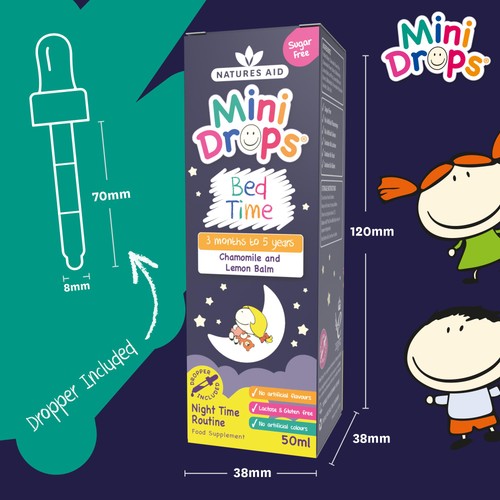Natures Aid Mini Drops Bed Time (Chamomile & Lemon Balm)