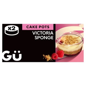 Gü Victoria Sponge Cake Pots Dessert 2x 74g