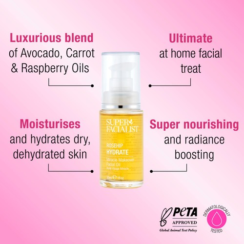 Super Facialist Rose Hydrating Facial Oil