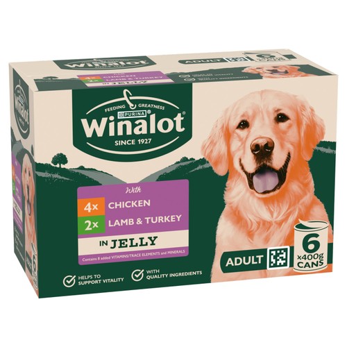 Winalot Classics Mixed Meat in Jelly Wet Dog Food Can