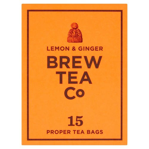 Brew Tea Co Lemon & Ginger Tea Bags