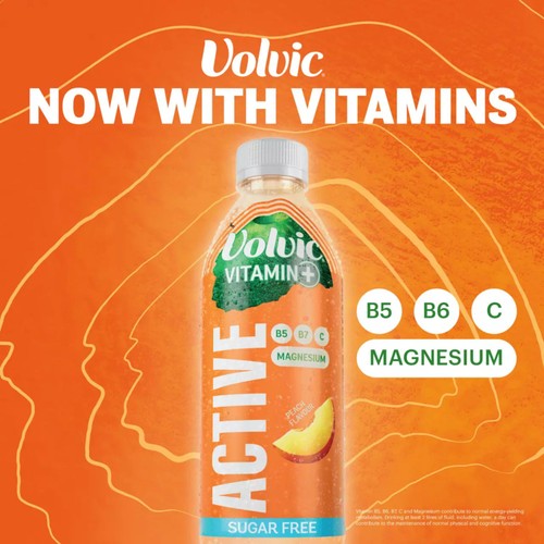 Volvic Vitamin Peach Active Vitamin Flavoured Water