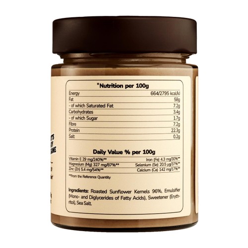 SUNFLY Sunflower Seed Butter, Natural Taste, No added sugar Spread