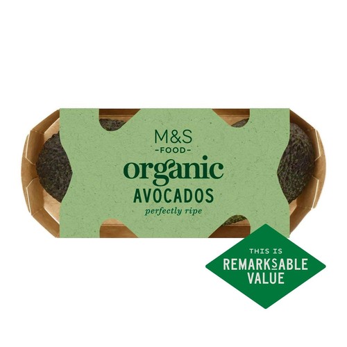M&S Organic Perfectly Ripe Avocados