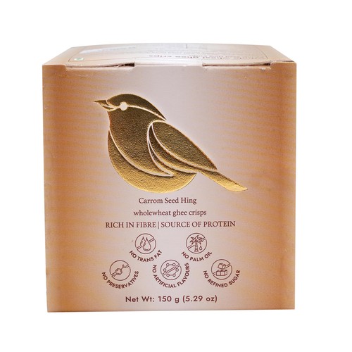 Lumara Wholewheat Ghee Crisps Carrom Seed Hing