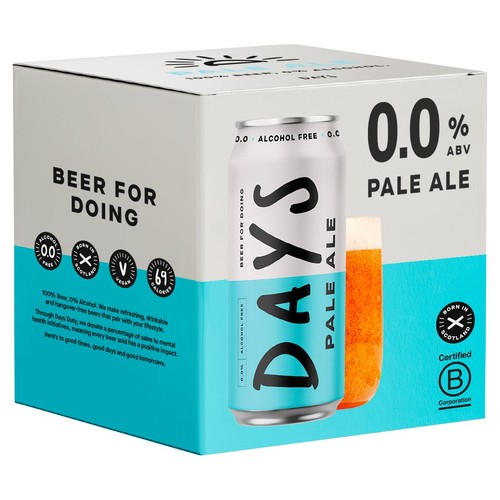 Days 0.0% Alcohol Free Beer Pale Ale Cans