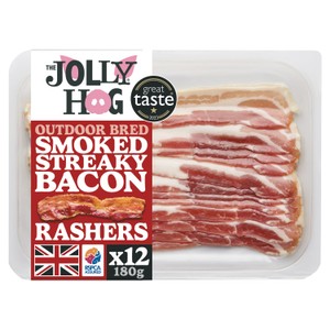 The Jolly Hog Smoked Streaky Bacon 180g