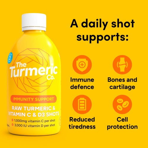 The Turmeric Co. Raw Turmeric Vitamin C & D3 Shot