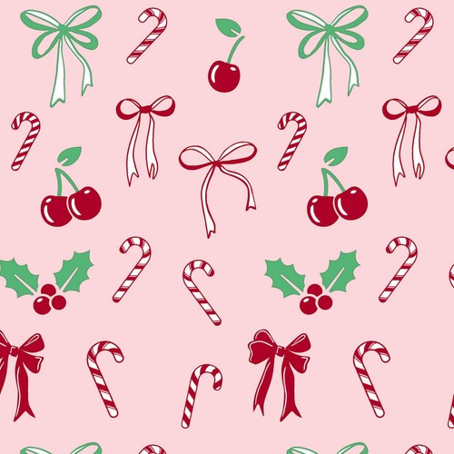 Candy Canes Christmas Rollwrap