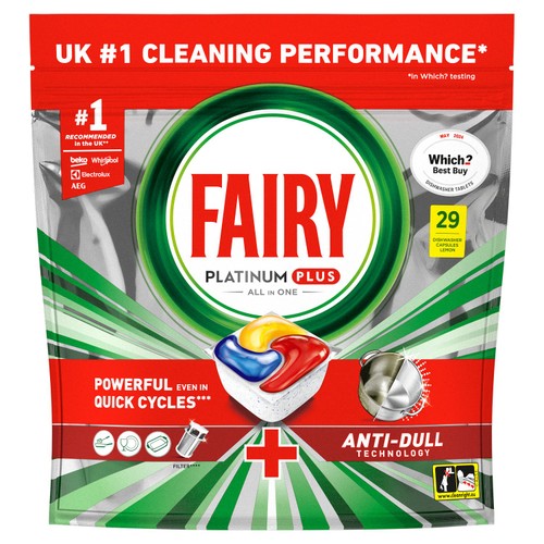 Fairy Platinum Plus Lemon Dishwasher Tablets