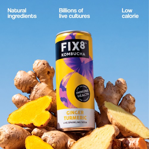 Fix8 Ginger Turmeric Kombucha Multipack
